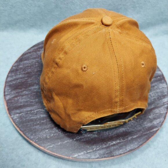 FILA Orange Adventure Snapback Hat With Mountain Patch - Picture 4 of 10